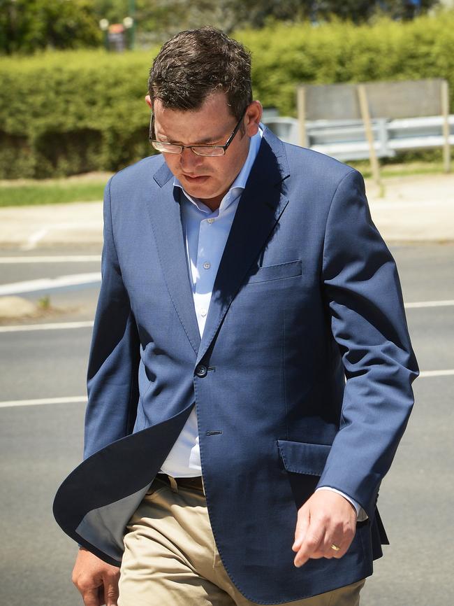 Premier Daniel Andrews at Morwell. Picture: Rob Leeson