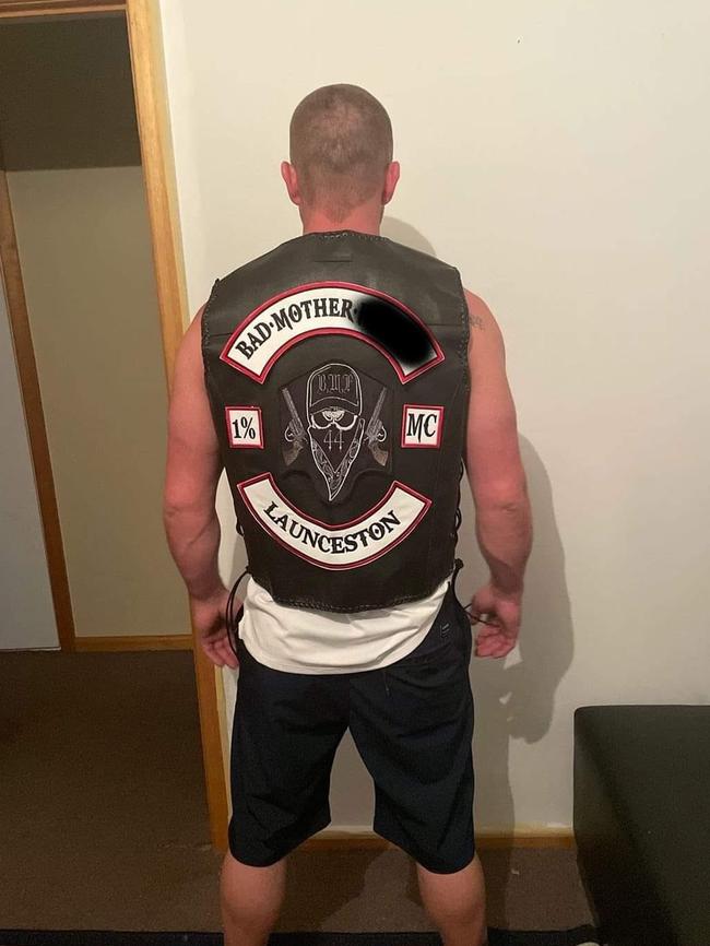 The Bad Mother F***er motorcycle club (MC) jacket.