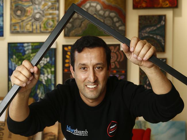 Fine Art Framer Avi Efrat is an eastern suburbs success story. Picture: John Appleyard