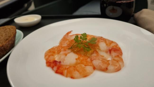 The drunken prawns with aged Huadiao wine were surprising. Picture: Kirrily Schwarz