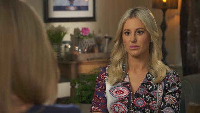 Jacenko talks to 60 minutes's Alison Langdon about her battle with cancer and her husband Oliver Curtis going to jail for insider trading. Picture: 60 Minutes