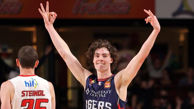 Giddey starred in the NBL with the Adelaide 36ers last season, winning the NBL’s Rookie of the Year. Picture: Daniel Kalisz/Getty Images