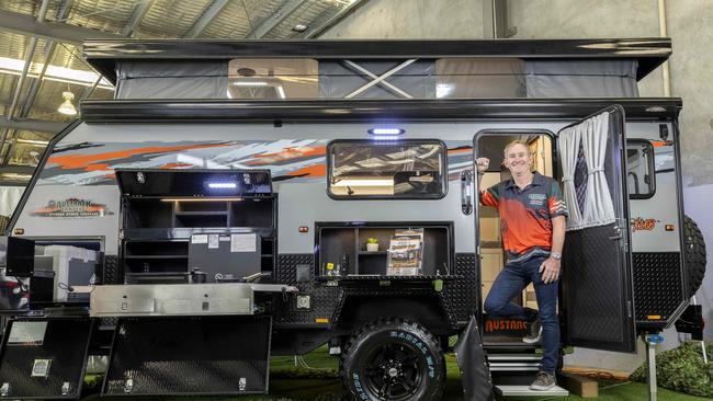 Austrack Campers owner Linden Lawson at their Caboolture showroom,