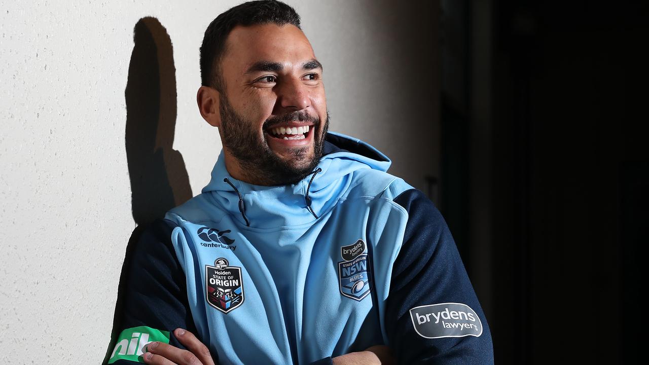 Ryan James of the NSW State of Origin team poses for a portrait at the Crowne Plaza hotel in Coogee. Picture: Brett Costello