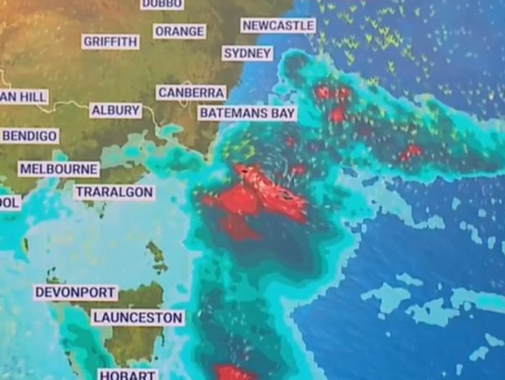 Sydney could see storms midweek and slightly cooler temperatures. Picture: Sky News Weather.