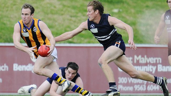 St Bernard's Danny Byrne (left) is a premiership winner.