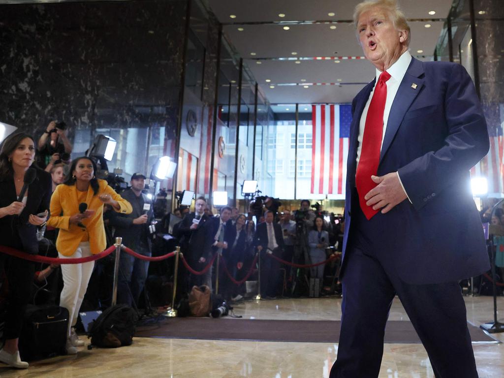 Donald Trump announces his plan to appeal his criminal conviction at Trump Tower in New York City. Picture: Spencer Platt (Getty Images via AFP)