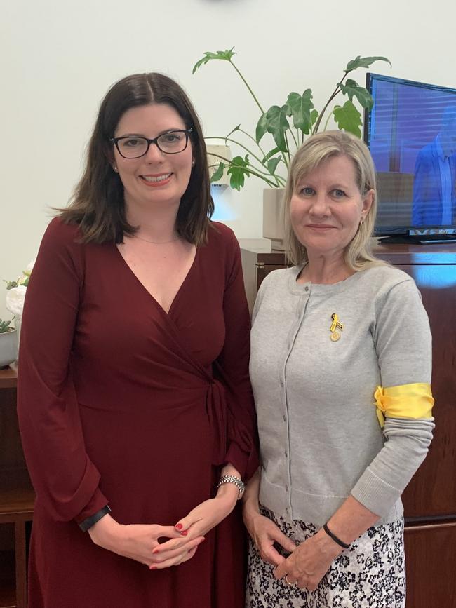 Senator Marielle Smith met with Julie-Ann Finney in Canberra following The Daily Telegraph's Save Our Heroes Summit