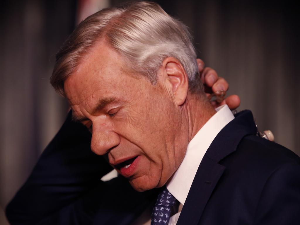 Michael Kroger, Victorian Liberal Party president, looking defeated. Picture: David Caird