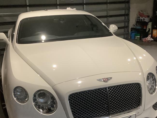 The Bentley inside Baluch’s Bayview garage on June 3.