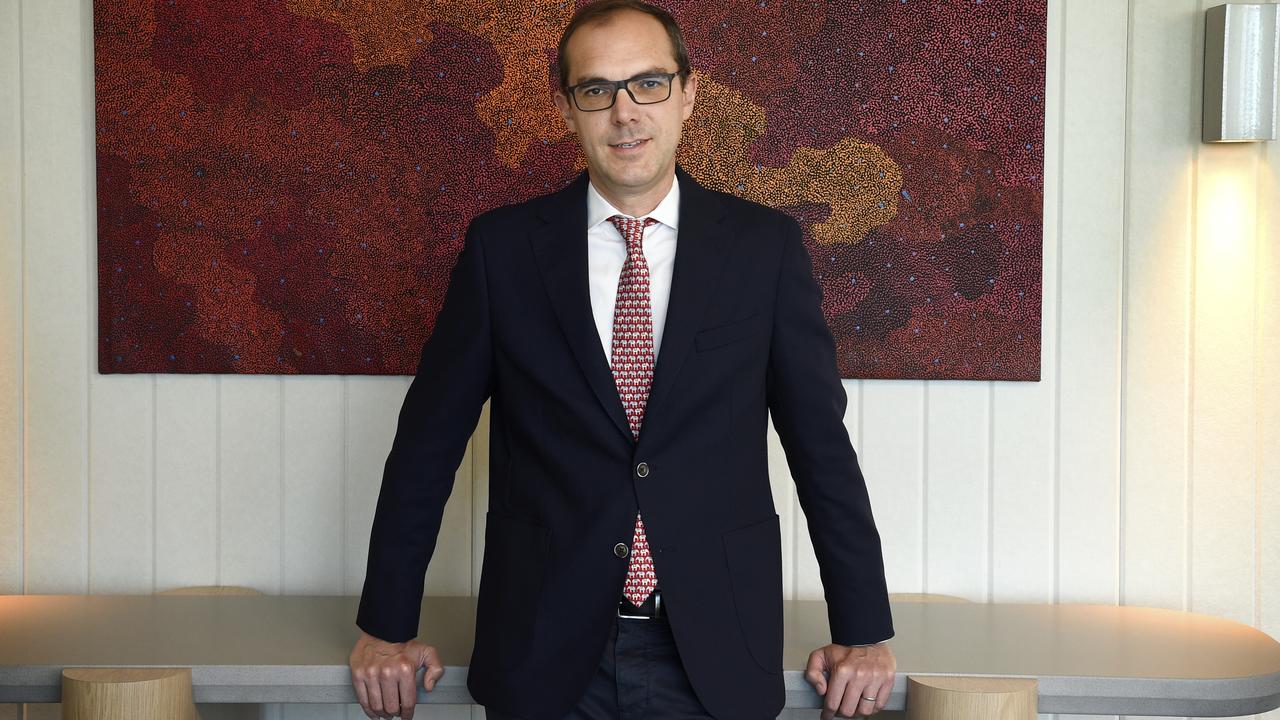 Mikael Limpalaer, the Head of Americas for AustralianSuper, in the company's Lonsdale Street office in central Melbourne. Picture: NewsWire / Andrew Henshaw