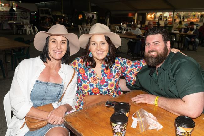 Helen Costello, Lauren Costello and Mack Dillon at the NQ's Rock'N Country 2022.Picture: Michaela Harlow