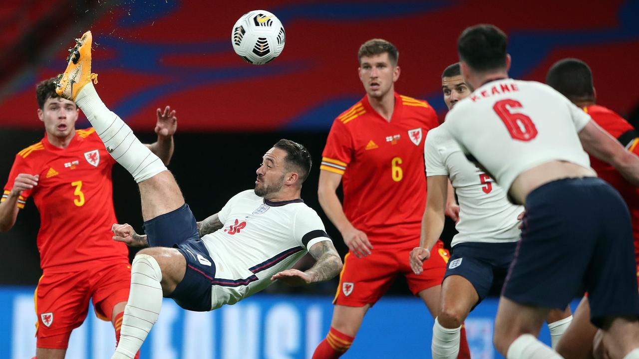 Danny Ings bagged his first goal for England - and it was a stunner.