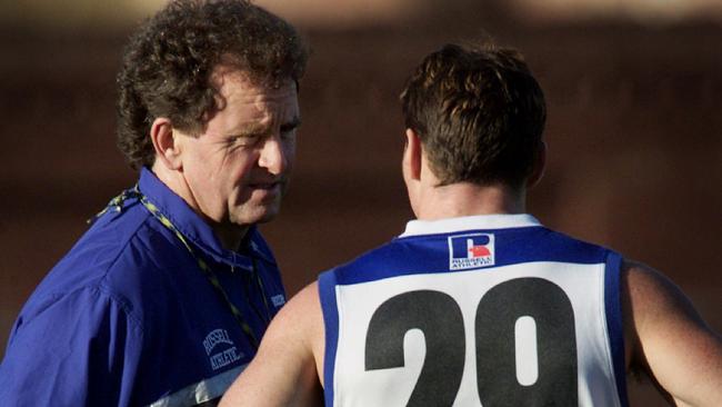 Denis Pagan coached Harvey at North Melbourne before trying to lure him to Carlton.