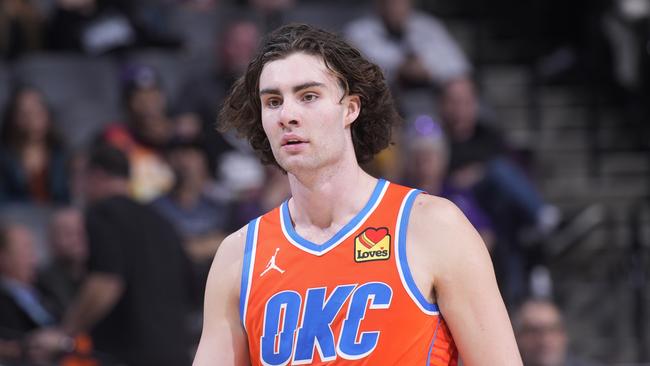 Josh Giddey in action for Oklahoma City Thunder. Picture:Rocky Widner/NBAE via Getty Images