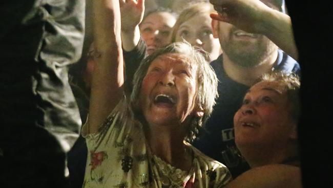 Breaking some serious stereotypes ... This pensioner was loving life at a Method Man & Redman show in Vancouver, Canada. Picture: FameFlynet/BackGrid