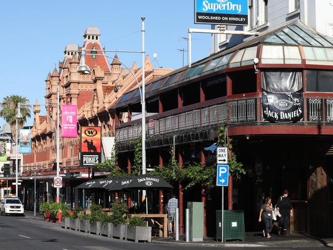 Just before 5am, Friday 23 December, police were called to The Woolshed in Hindley Street after reports that a man was unconscious following an assault. 23 December 2022. Picture Dean Martin