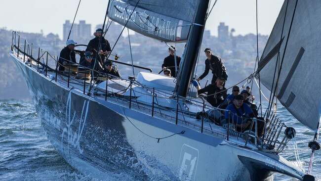 Black Jack at the start of the Sydney to Gold Coast race. Pic: Andrea Francolini