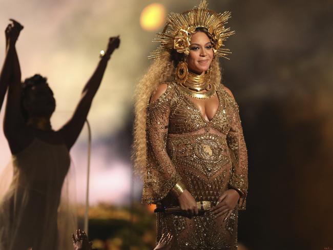 Beyonce gave a showstopping performance at the Grammy Awards. Picture: Matt Sayles/Invision/AP