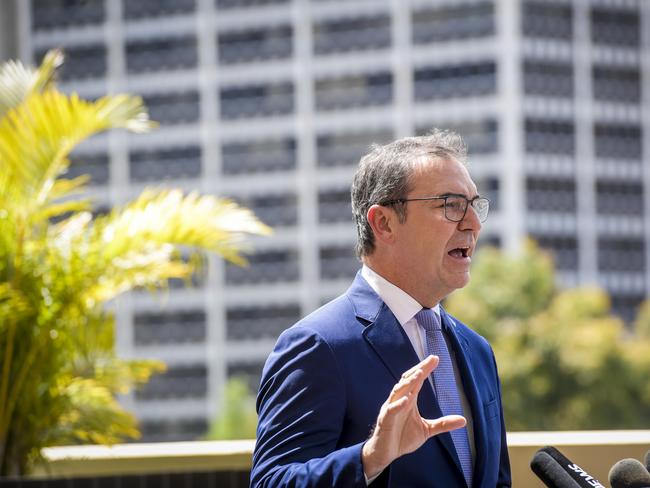 Premier Steven Marshall wants South Australians to be able to travel to New Zealand quarantine free. Picture: Roy Van Der Vegt