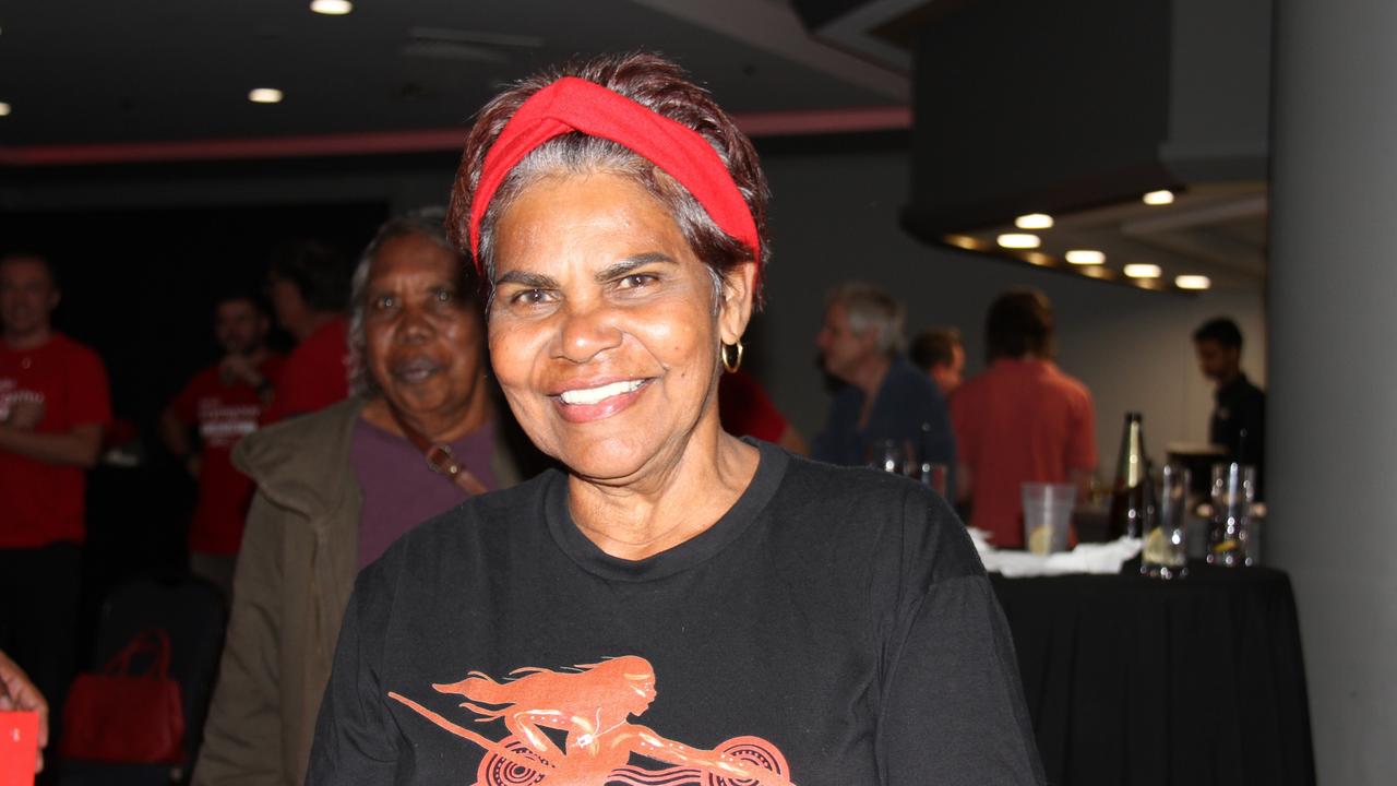 Marion Scrymgour at the Doubletree Hilton in Alice Springs after Labor's win in the Australian election. Picture: Gera Kazakov
