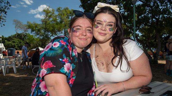 Jasmin and Taylah at the 2024 edition of BASSINTHEGRASS. Picture: Pema Tamang Pakhrin