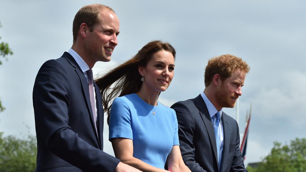 In another photo from 2016, it makes us wonder if Harry is struggling to find his footing these days. Picture: Bruce Adams/Pool/AFP