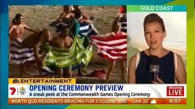 First look at 2018 Commonwealth Games opening ceremony. Vision: Channel 7