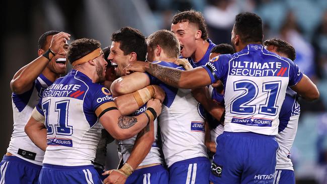 The Bulldogs have now won just their second game of the season. Picture: Getty Images.