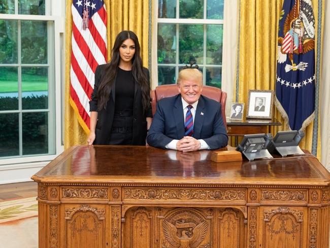 Kardashian and Trump famously had a meeting at the White House in 2018. Picture: Instagram