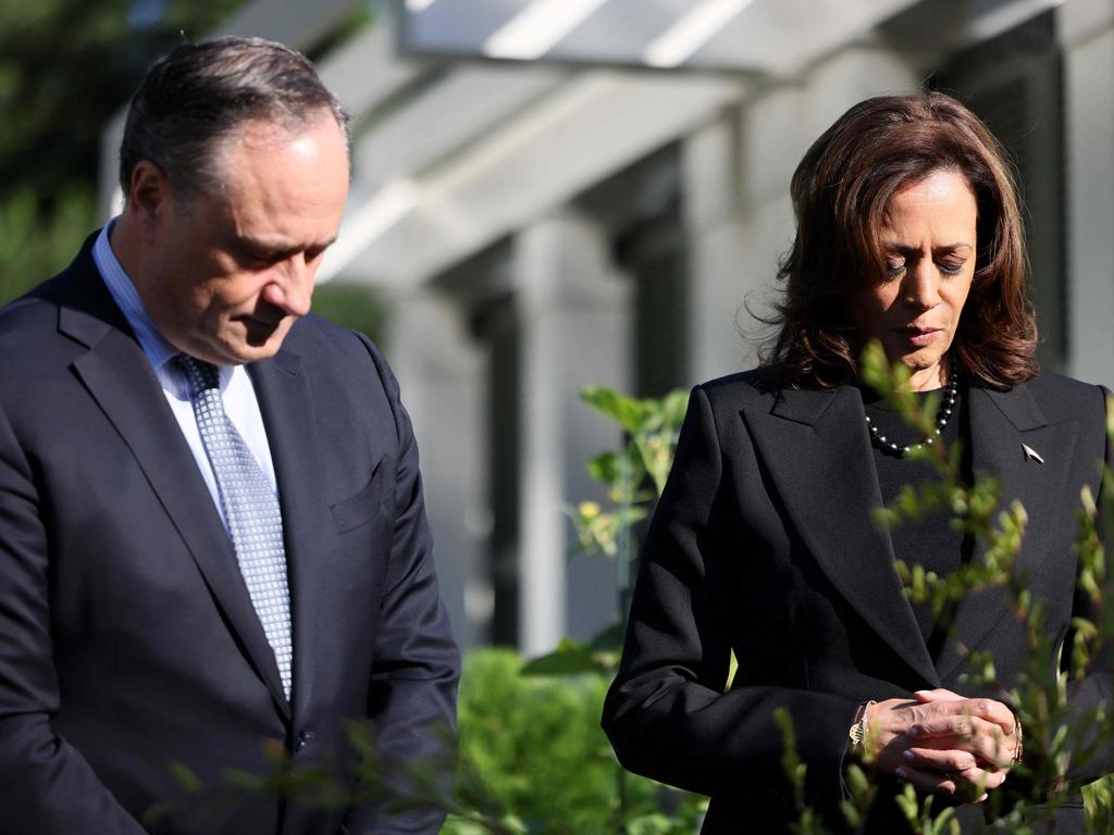 Second Gentleman Doug Emhoff and Vice President Kamala Harris. Mr Emhoff is facing several allegations of inappropriate behaviour. Picture: AFP