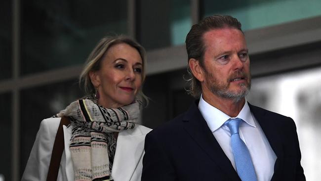 Craig McLachlan arrives at court on Wednesday morning. Picture: Julian Smith