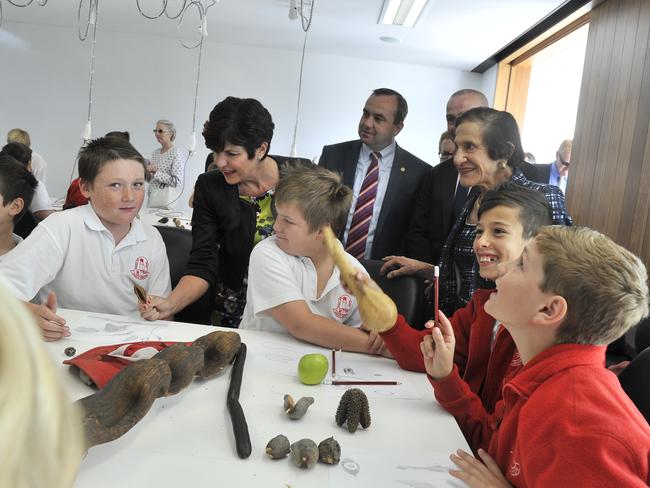 Dame Marie Bashir opens the world class Australian PlantBank facility in 2013. Picture: Robert Pozo