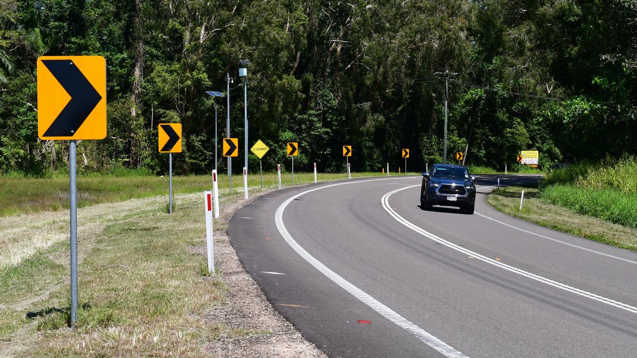 The northern side of the notorious accident- and flood-prone Gairloch S-bends on the Bruce Highway between Ingham and Cardwell. Picture: Cameron Bates