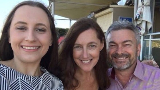 Sarah, Karen Ristevski and husband Borce before her death.