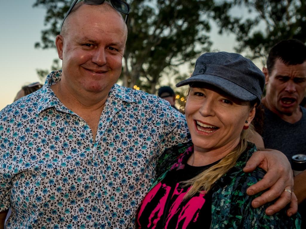 Jamie Harrison and Rachael Wynne at Electric Gardens at Serafino Winery in McLaren Vale.