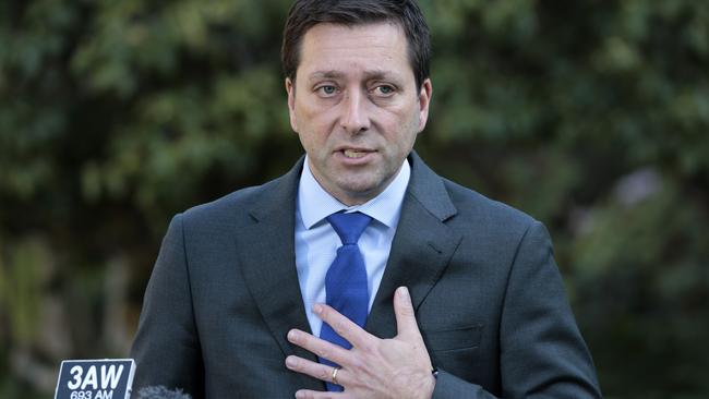 Matthew Guy has accused the government of secrecy. Picture: David Geraghty