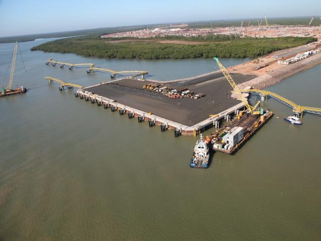 A Module Offloading Facility under construction for Inpex in Darwin