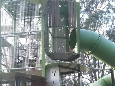 SOCIAL MEDIA IMAGE DISCUSS USE WITH YOUR EDITOR - Alleged vandalism has forced the closure of one of the more popular pieces of play equipment in Grafton's Jacaranda Park.