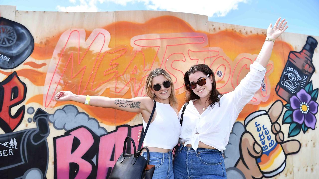 Alyssa Myers and Amber Collins at Meatstock, Toowoomba Showgrounds. Picture: Patrick Woods.