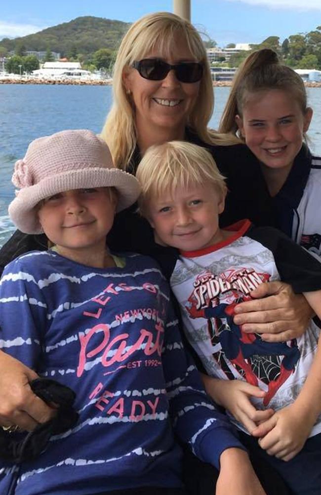 Stephanie King with her children Chloe-May, Jacob and Ella-Jane. Picture: Facebook