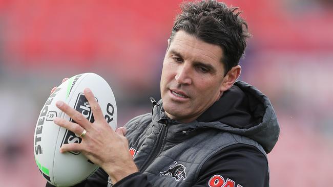 Trent Barrett has signed a three-year deal to coach the Bulldogs. Picture: Getty Images