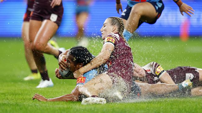 It was seriously wet at Allianz Stadium. Picture: Jonathan Ng