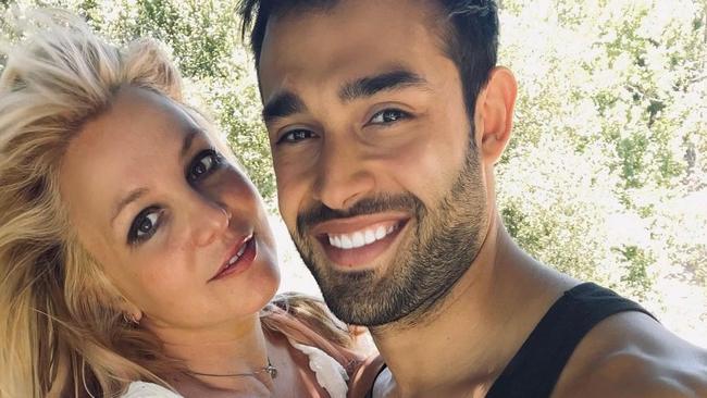 Britney Spears and fiance Sam Asghari have been celebrating her court victory. Picture: Instagram