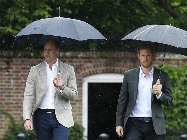 Rumours of a rift between Prince William (L) and Prince Harry (R) have been swirling for years. Picture: Kirsty Wigglesworth