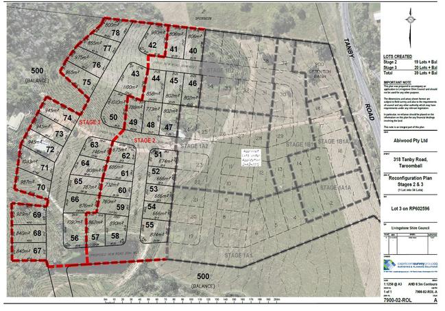 Plans for stage two and three in Nautica Breeze Estate at Taroomball.