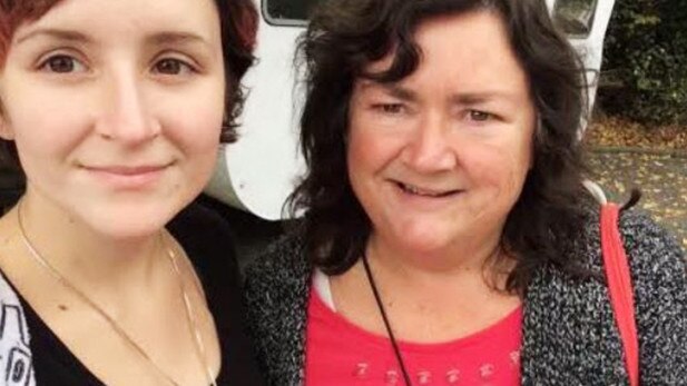 Colleen South, right, with her daughter, Veronica. Picture: Supplied