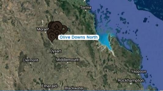 Olive Downs mine is located near Moranbah, north-west of Rockhampton.