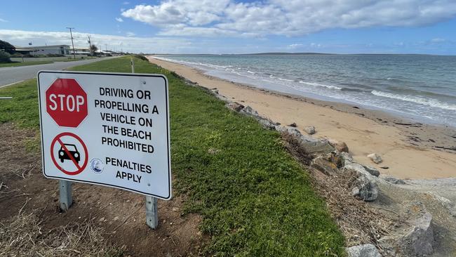 North Shields beach access denied for vehicles.