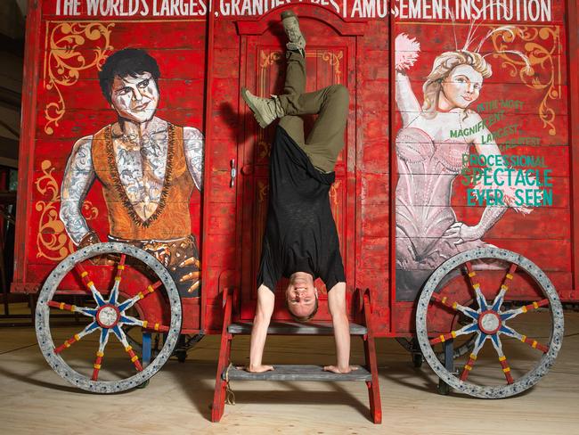 Barnum circus director Zebastian Hunter. Picture: Sarah Matray